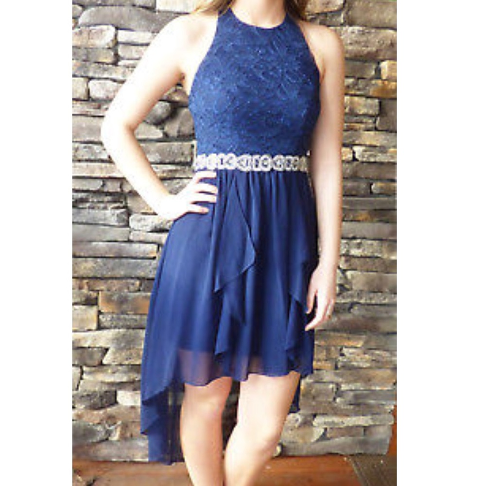 Jodi Kristopher High Low Homecoming Dress
